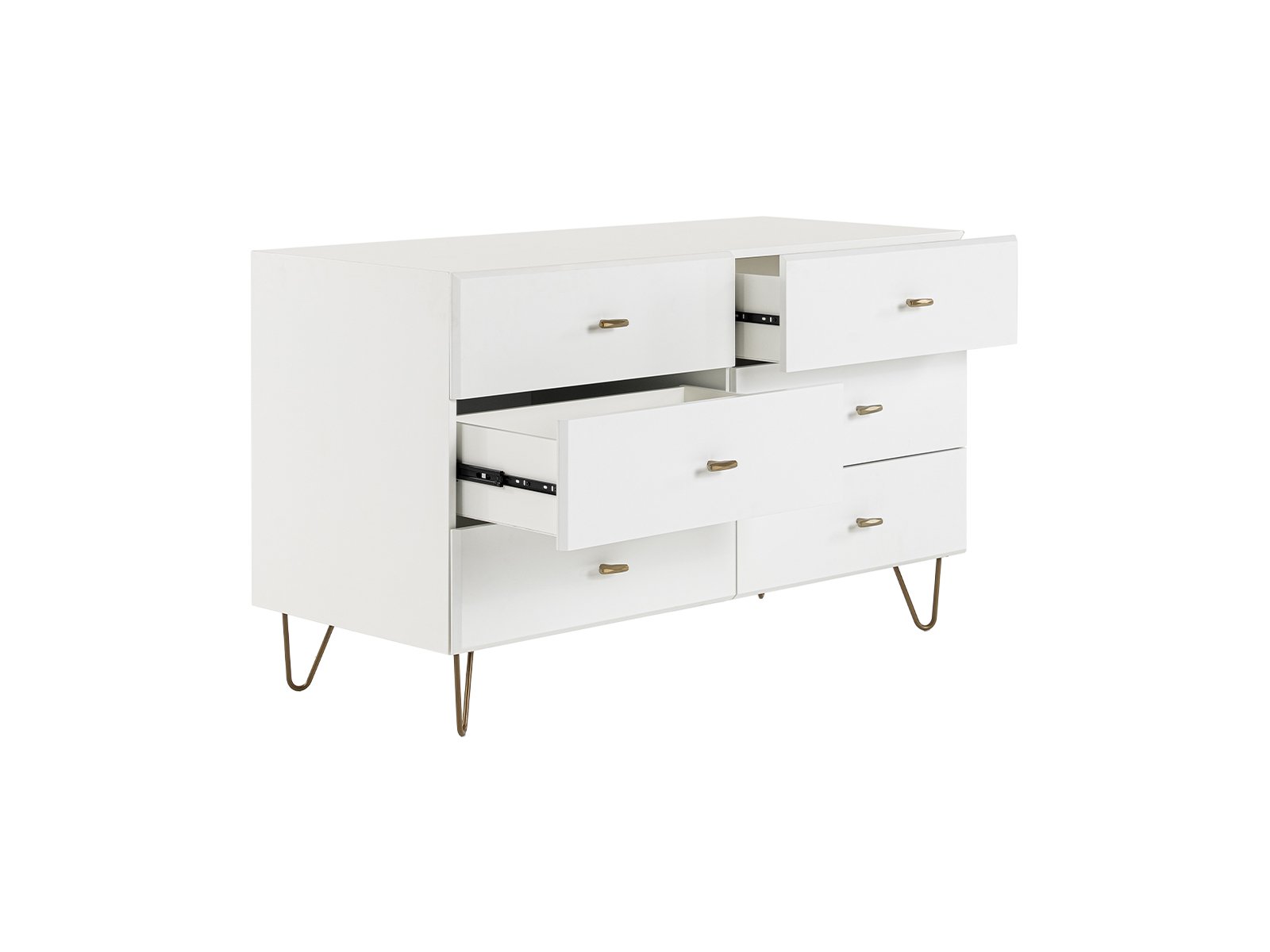 Bryan - Modern White Dresser - Image 4