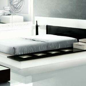 Eastern King Impera Modern-Contemporary lacquer platform bed