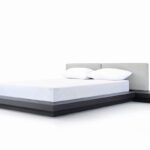 Queen Opal Modern Wenge & Grey Platform Bed