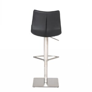 Aaron - Modern Black Eco-Leather Bar Stool
