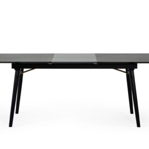 Addax - Modern Black Extendable Dining Table