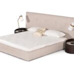 Brittany - Eastern King Modern Grey Fabric Bed