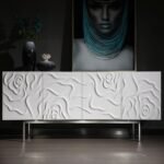 Gwen - Modern White High Gloss Buffet