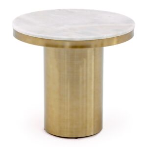 Rocky - Glam White & Gold End Table