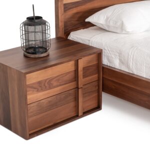 Eastern King Berlin - Modern Walnut Bedroom Set