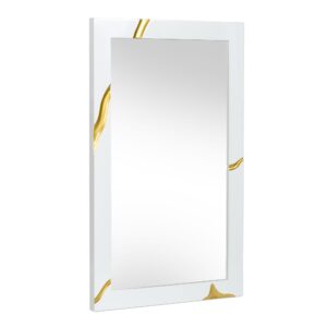 Aspen Modern White Mirror