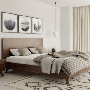 California King Soren - Modern Walnut Bed