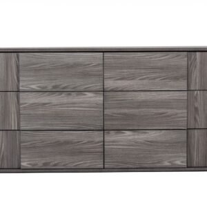 Asus - Italian Modern Elm Grey Dresser