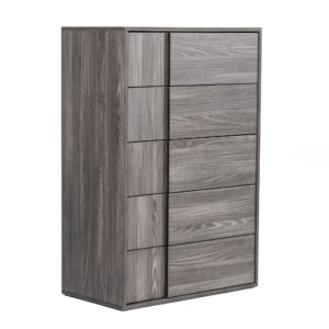 Asus - Italian Modern Elm Grey Chest