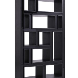 Suffolk - Contemporary Black Ash Bookcase