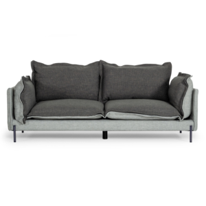 Mars - Modern Grey & Dark Grey Fabric Sofa