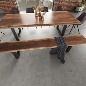 Taylor - X-Large 102" Modern Live Edge Dining Bench
