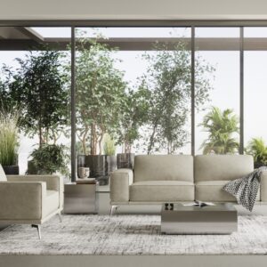 Soho - Italian Grey Maya Cloud Leather Sofa