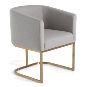 Yukon - Modern Light Grey Fabric Dining Chair