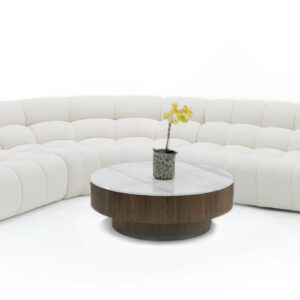 Yolonda - Off-White Fabric Sectional Sofa