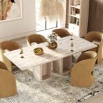 Brea - Modern Tan Fabric Dining Chair