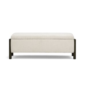 Abby 52" Nubby Fabric Storage Bench