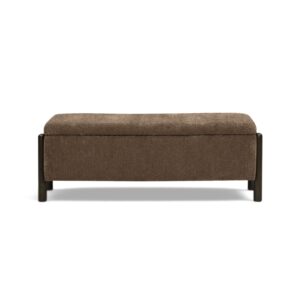 Abby 52" Nubby Fabric Storage Bench