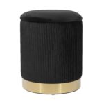 Zoe Performance Velvet Storage Ottoman
