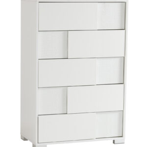 Monza Italian Modern White Chest