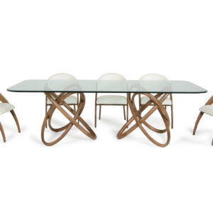 Mason & Lucas Modern Walnut Dining Set