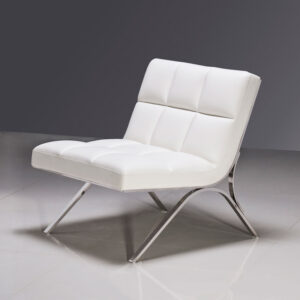 Antimony Mid-Century White Leatherette Sofa Set
