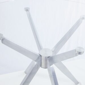 Dallas - Modern Brushed Stainless Steel Dining Table