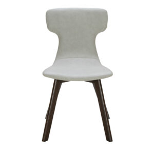 Zach - Modern Grey Eco-Leather Dining Chair (Set of 2)