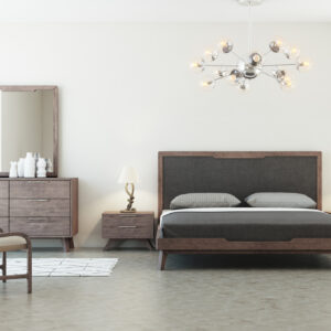 Soria Mid-Century Walnut Dresser