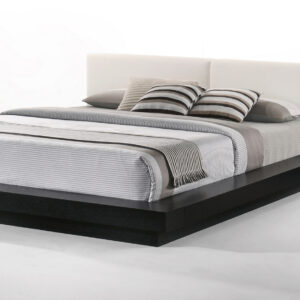 Tokyo - Queen Contemporary Black and White Platform Bed