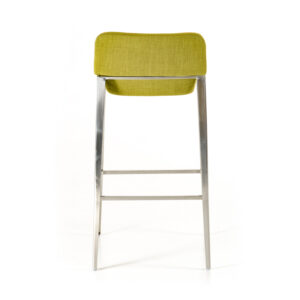 Adhil Mid-Century Green Fabric Bar Stool