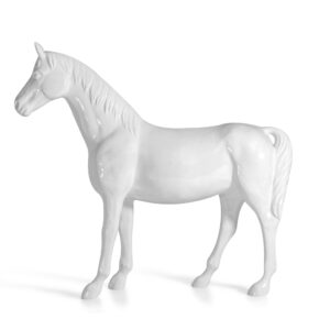 White Full Size Horse Sculpture