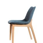 Chrissy - Modern Blue Fabric Dining Chair (Set of 2)