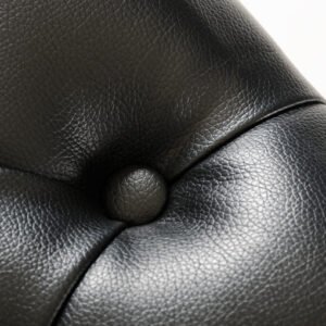 Silvie Modern Black Leatherette Dining Chair