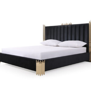 Token Modern Black & Gold Bedroom Set