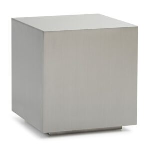 Anvil Modern Brushed Stainless Steel End Table