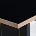 Cartier Modern Black & Rosegold Dining Table