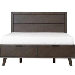 Roger - Queen Mid-century Acacia Bed