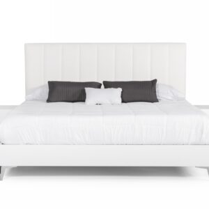 Angela - Italian Modern White Eco Leather 4-Piece Bedroom Set