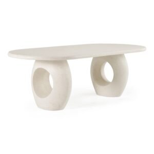 Carville - Modern Terrazzo Concrete Oval Dining Table