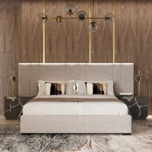 Penrose + Aspen - Modern Beige + Brown Ash 4-Piece Bedroom Set
