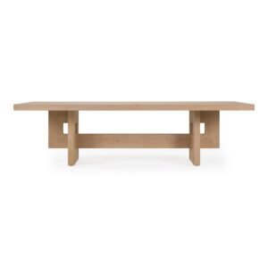 Mineola - Modern Natural White Oak 110" Dining Table