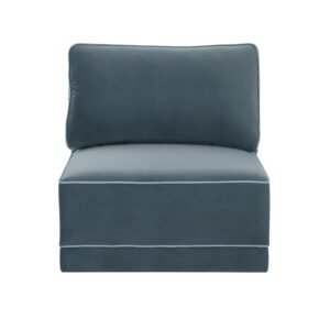 Willow Performance Velvet Modular Armless Chair