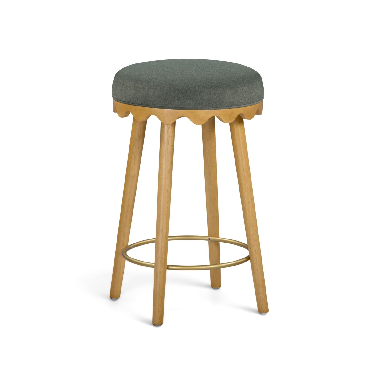 Oodle Performance Vegan Mohair Bar and Counter Stool
