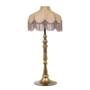 Buchanan Jute Fringed Scalloped Table Lamp