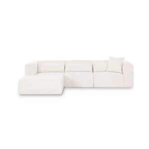 Tarra 3-Piece Cream Performance Chenille Modular Sectional