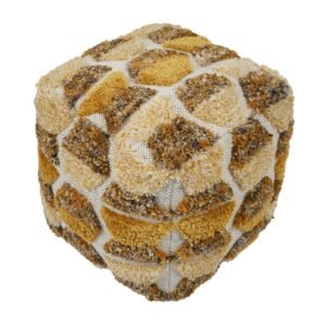 Sawyer Natural Tones Tufted Pouf