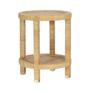 Amara Natural Rattan Side Table