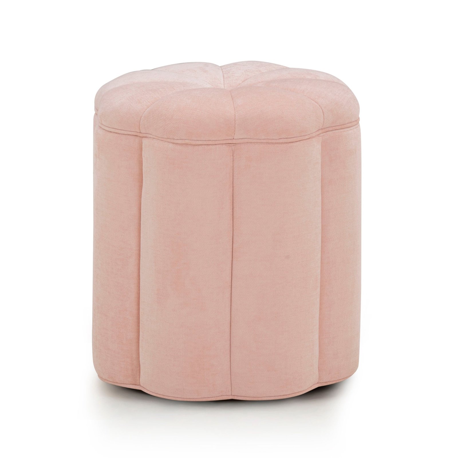 Fleur Textured Performance Velvet Storage Ottoman