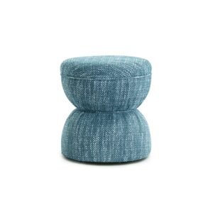 Tomlin Ruched Performance Fabric Game Ottoman
